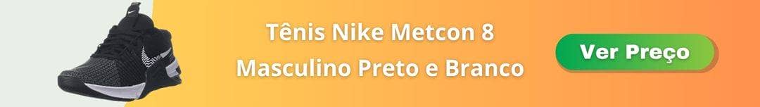 Tênis Nike Metcon 8 Masculino Preto e Branco