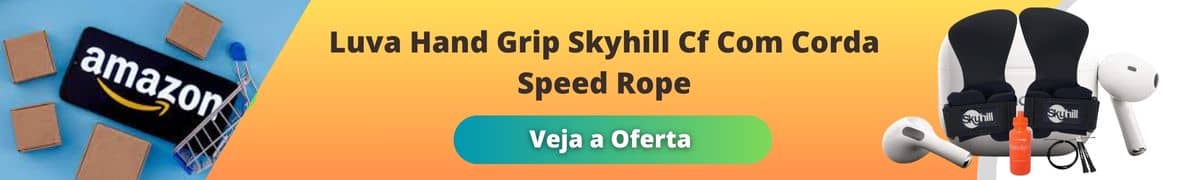 Luva Hand Grip Skyhill Cf Com Corda Speed Rope

