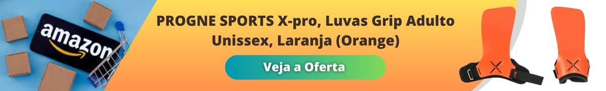PROGNE SPORTS X-pro, Luvas Grip Adulto Unissex, Laranja (Orange), Médio